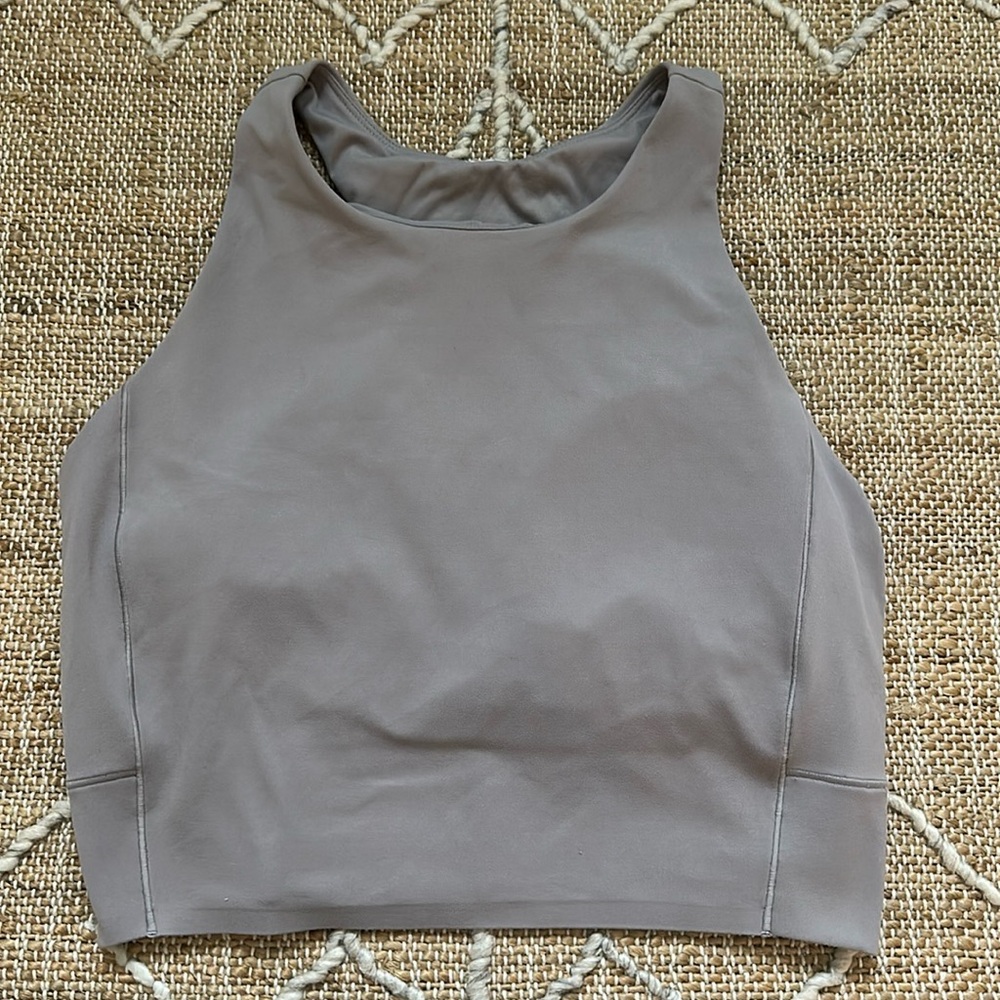 Rhone Revive Longline Bra Grey Lilac Medium
